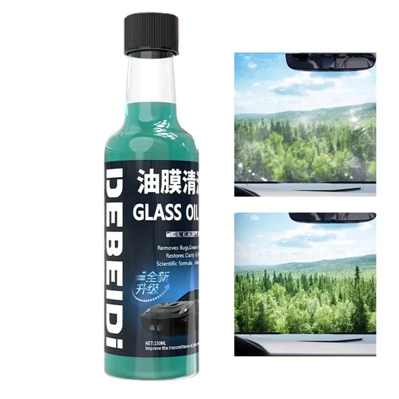 

Car Oil Stain Cleaner Grease Water Stain Cleaner Windshield Polisher Clear Vision Car Detailing Household Cleaning Agent