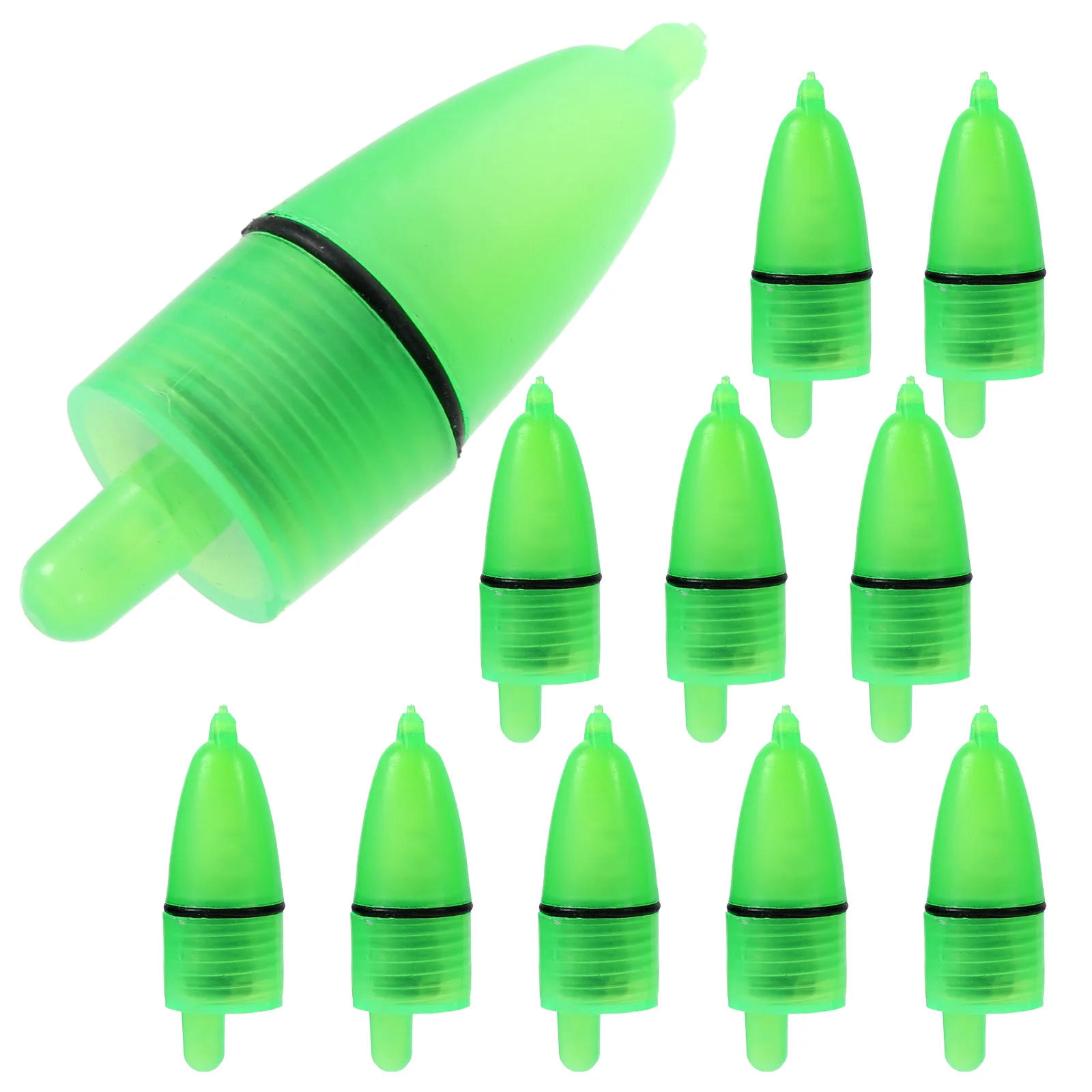 

20 Pcs LED Fishing Night Light Bell Rod Alarm Luminous Lamp Sound and Plastic Bite