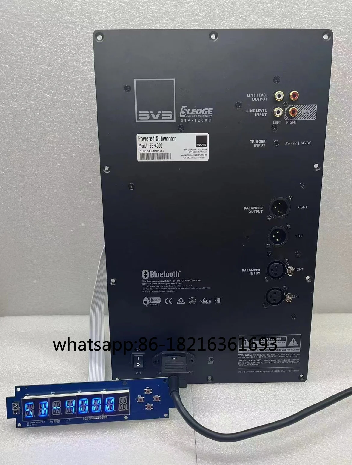Fever High Power Home Theater Music Amplifier Board 1200W Rated Subwoofer Bluetooth App Control SVS--95% new