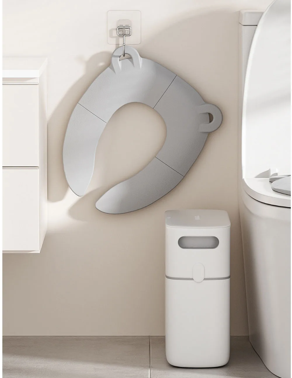 Children's Portable Folding Travel Toilet Seat With Non-Slip Silicone Pad Potty Training Seat for Toddlers, Boys and Girls 6