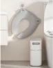 Children's Portable Folding Travel Toilet Seat With Non-Slip Silicone Pad Potty Training Seat for Toddlers, Boys and Girls 6
