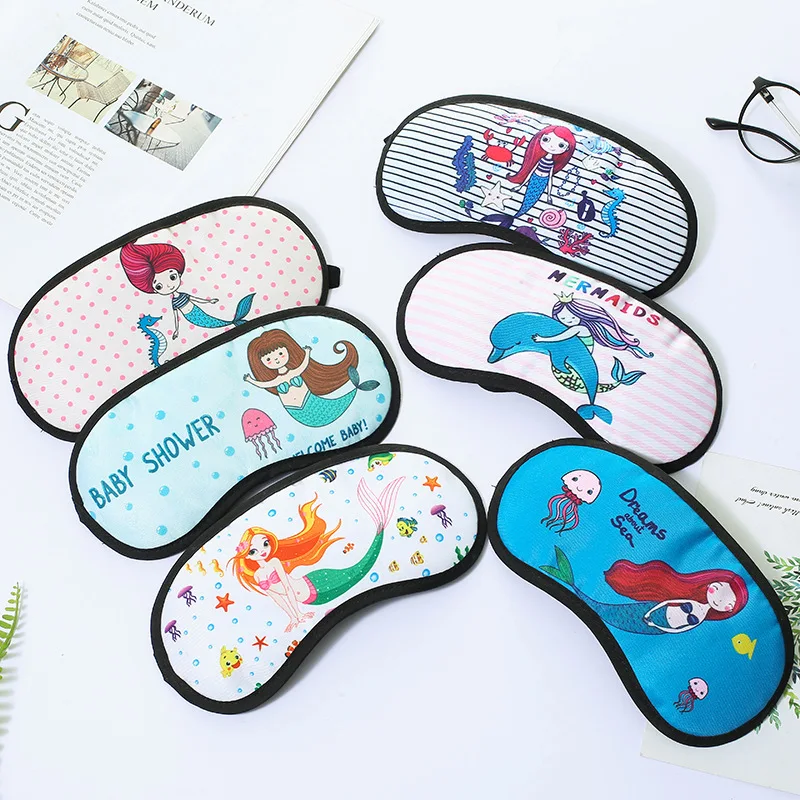 LittleMermaidChildrenSleepMaskEyeBandageNightBlindfoldCotton