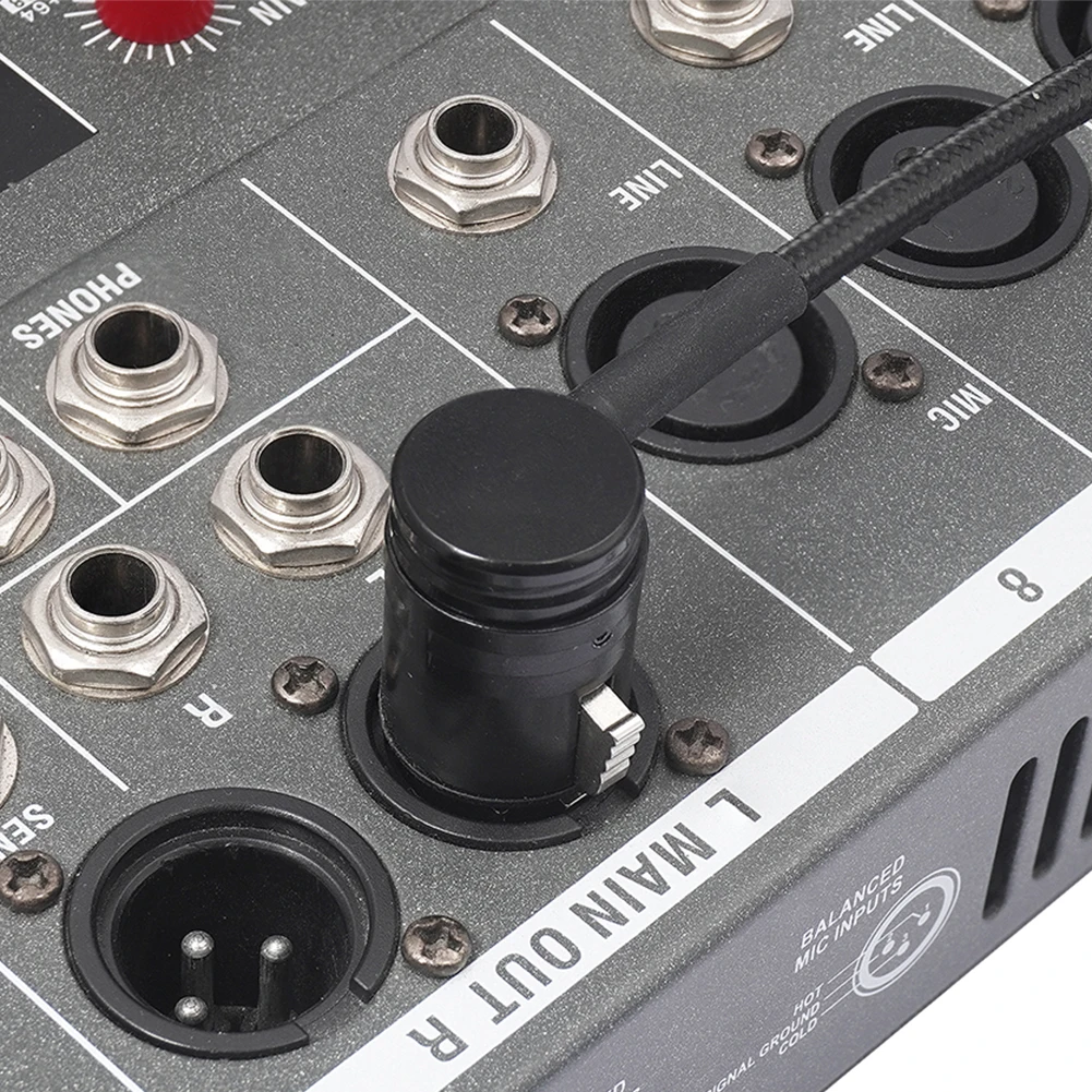 Male/Female Professional XLR Adapter with Wrench XLR Audio Gold Plated Connector Plug 90 Degree Right Angle for Microphone Mixer