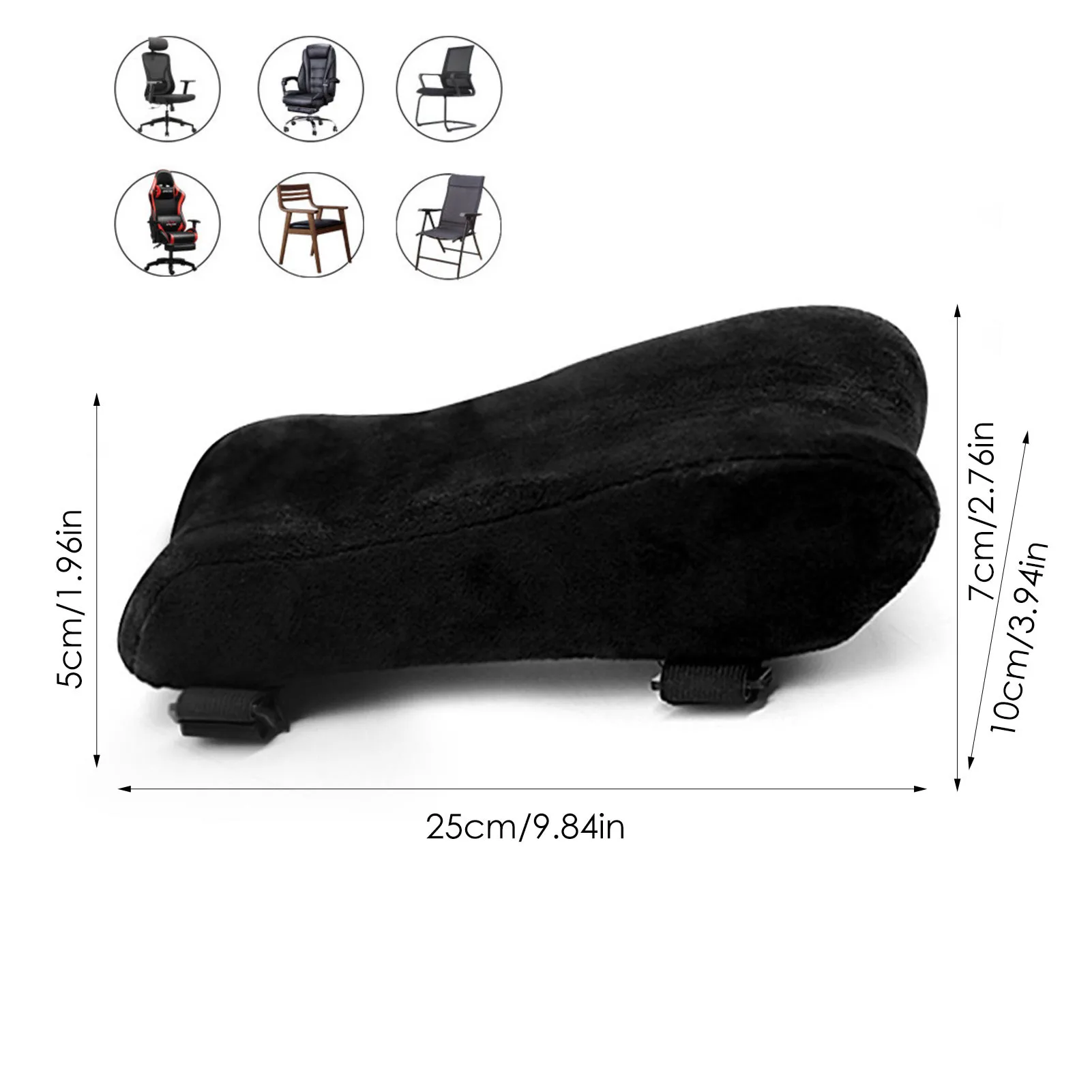 Chair Armrest Cushion, Cooling Gel Armrest Pad, Elbow Pillow, Pressure  Relief Office Chair Wheelchair Gaming Chair Armrest, Gel Memory Foam  Armrest Pads, With Removable Breathable Mesh Cover - Temu