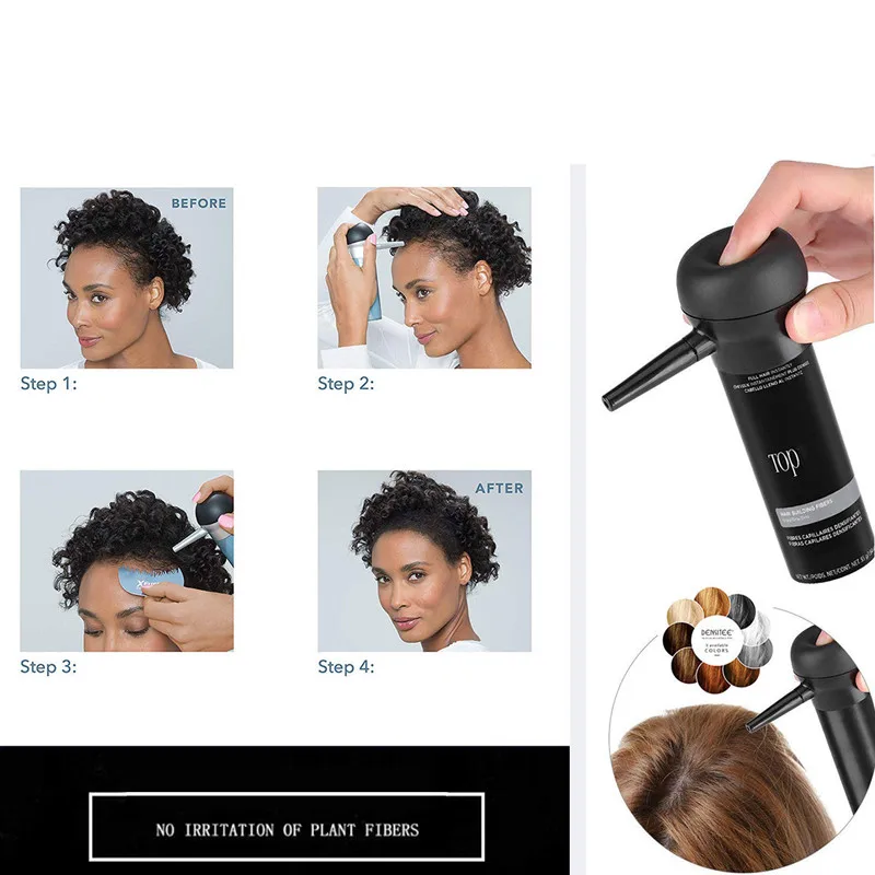 9 Color Hair Fibers Keratin Thickening Spray Hair Building Fiber Poudre 27.5g Instant Regrowth Powders Loss Conceale hair building powder hair building fibers