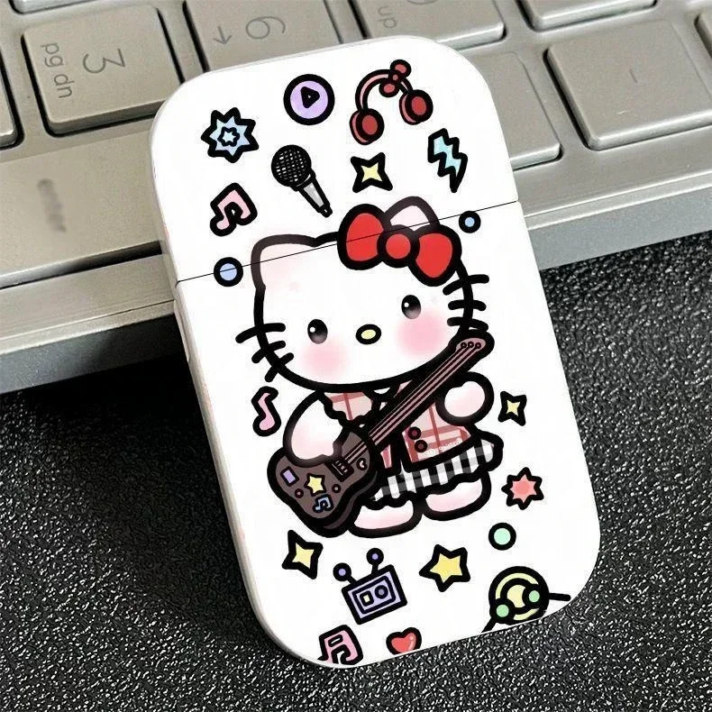 Kawaii Kitty Lighter Windproof Pink Flame Cigarette Lighter Refillable Butane Lighters Smoking Accessories Cute Lighter for Girl 3