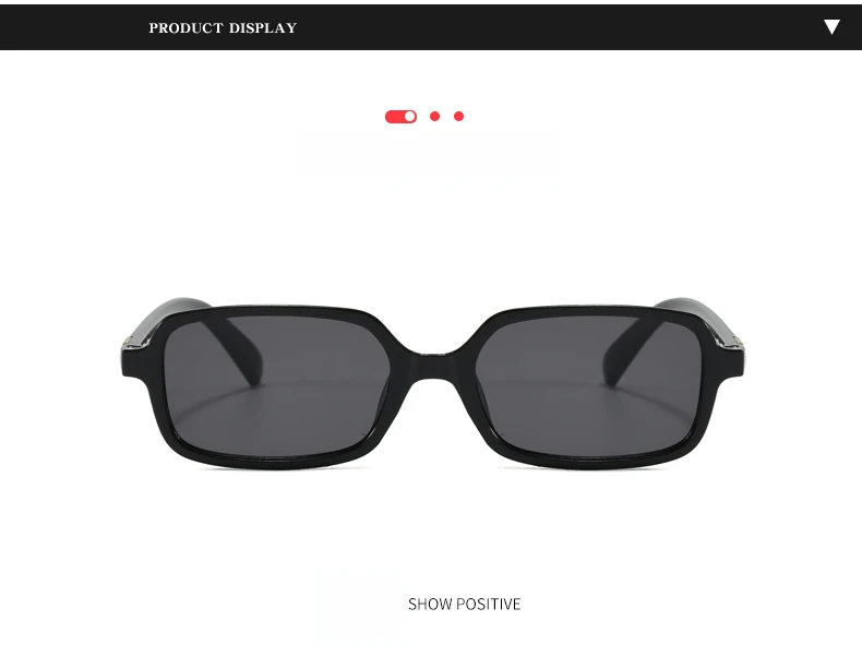 1 Stück/5 Stück kleine rechteckige Sonnenbrille Damen Retro einfache Brillen minimalistischer Stil Design Sonnenschirm UV400 Brille Unisex – Detail 5