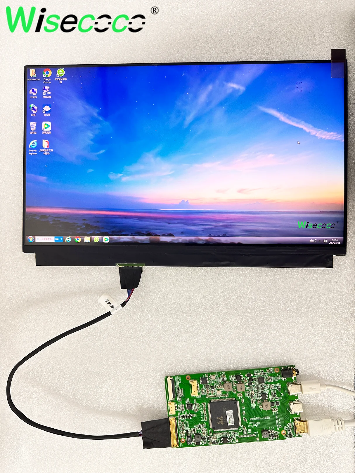 Display de Painel Lcd para Laptops Módulo de Tela Ultrafinos Raspberry pi Display Usb-c Controller Board 4k 125 Polegadas 3840*2560 Ips