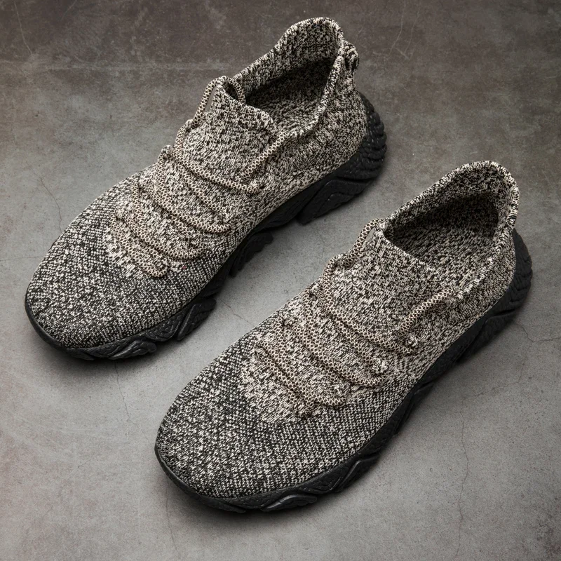 Running Sneakers Summer Men's Running Sneakers Soft Non-slip Moccasins Breathable Light Walking Sneakers