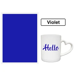 Vibrant Laser Engraving Marking Paper for Ceramics, Glass, and Stone Tiles (Violet)