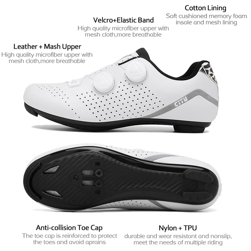Women Off-road Mountain Bicycle Shoe Self-locking Cycling Shoes Men MTB Footwear Dirt Road Bike Shoes Flat Speed Cycling Sneaker cycling shoes 2295007