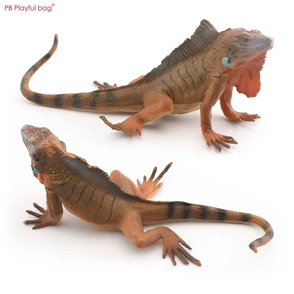 Simulation Wild Reptile Lizard Model American Iguana Ornament PVC