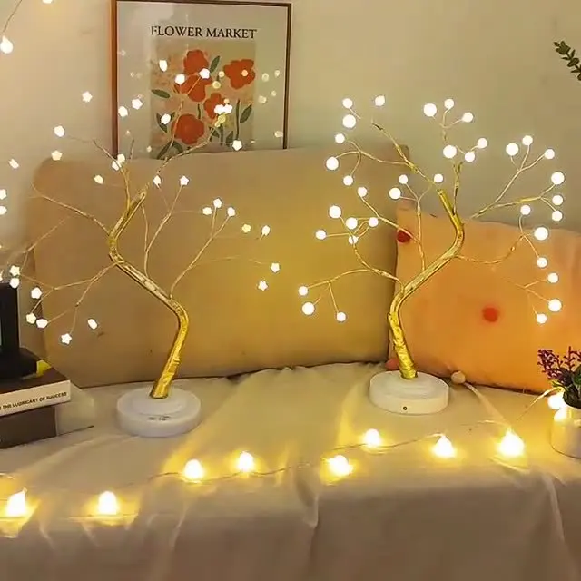 36 LED 볼 테이블 램프 스위치 크리스마스 트리 요정 빛 야간 조명 홈 DIY 파티 웨딩 침실 크리스마스 장식 선물