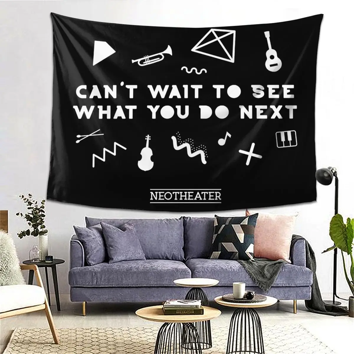 

Can't Wait To See What You Do Next Tapestry Decoration Art Aesthetic Tapestries for Living Room Bedroom Decor Home Wall Hanging