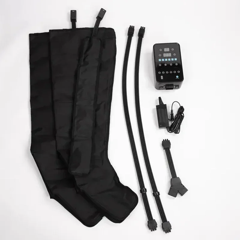 6 Chambers Air Compression Massage System Compression Pump Recovery Boots Foot Leg Massage Machine AirWrap Whole Body Massager