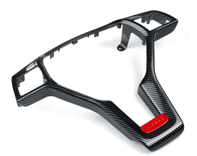 

Carbon Fiber Steering Wheel Trim Cover Sticker For Mercedes W204 W212 11-14 0994640013