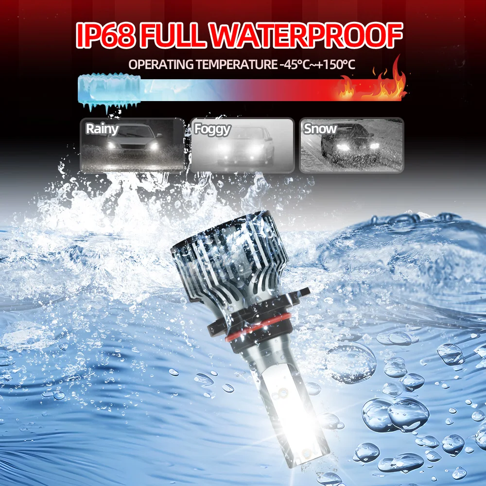 40000LM Canbus LED Headlight Bulbs 240W Front Lights 12V 6000K High Low Beam Car Lamps For Geo Prizm 1993 1994 1995 1996 1997