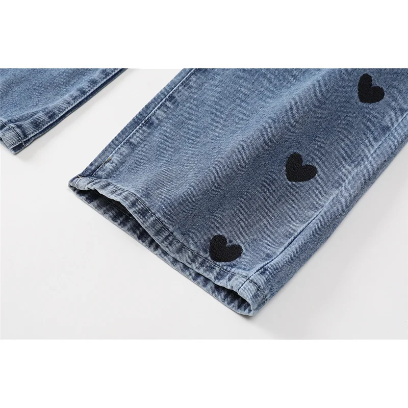 Calças de Brim Femininas Cintura Alta Largas Vintage Baggy Jeans 5 Computers & Electronics