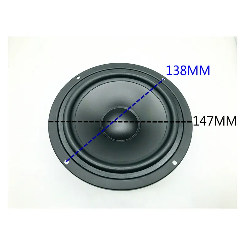 Sotamia-motorista Midrange Woofer Alto-falante de Som Home Theater Rubber Edge Bacia pp Alto-falante Áudio Ohm Ohm 60w 1pc - Image 6