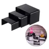 Riser for Counters, Different U-Shaped Displays Set of 3 Black Acrylic 3
