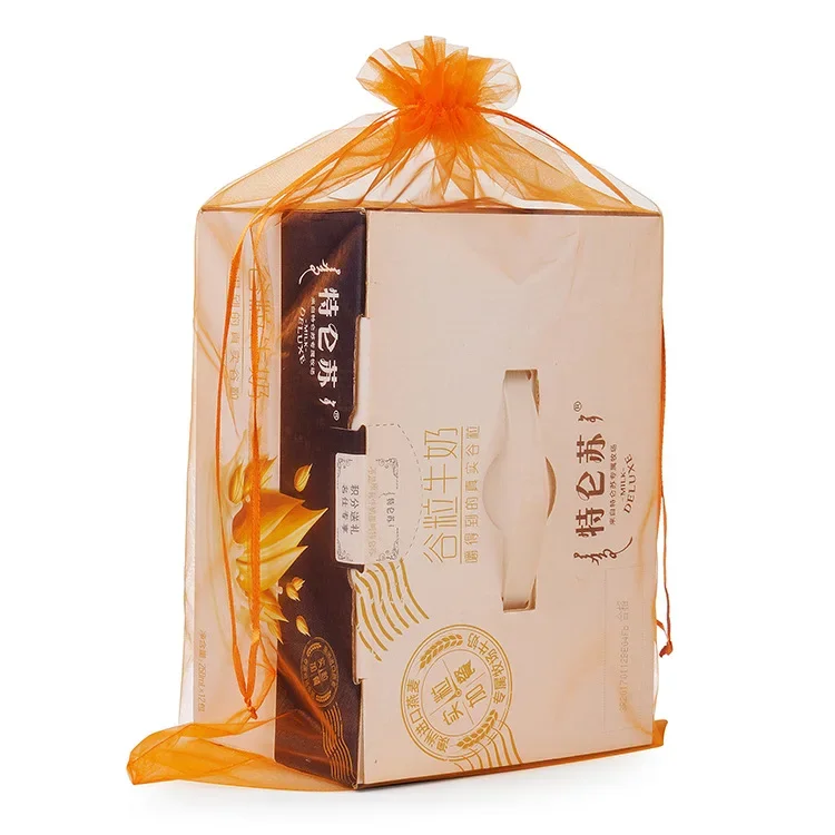 50 stücke 35x50cm Kordel zug Organza Taschen große Einkaufstaschen Weihnachten Halloween Hochzeit Geburtstags feier Süßigkeiten Geschenk boxen Taschen – Detail 20