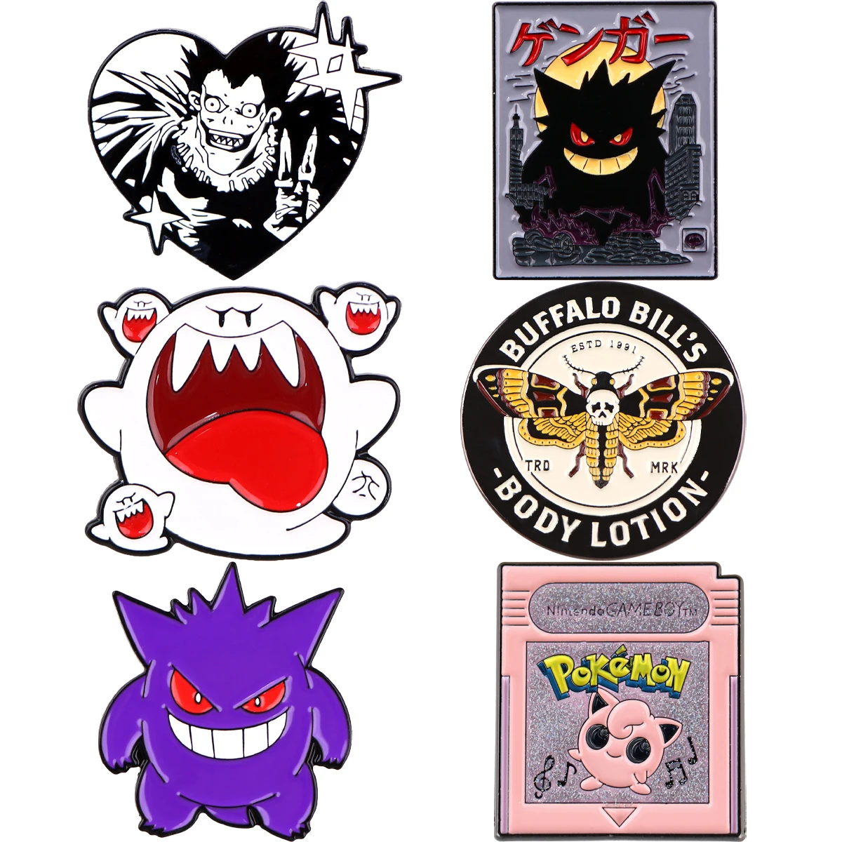 Enamel Pins Gengar Pin Horror Characters Enamel Pin Men Women's Brooch Backpack Badges Brooches for Clothing Badge Jewelry Accessories Gifts