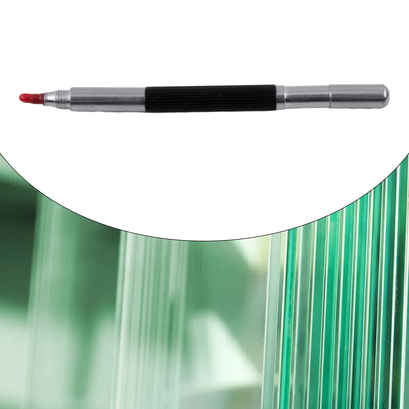

Hardened Steel Metal Engraving Scriber Pen Ceramic 13.7cm Black+Silver Marks Hard Materials Tungsten Steel Tip