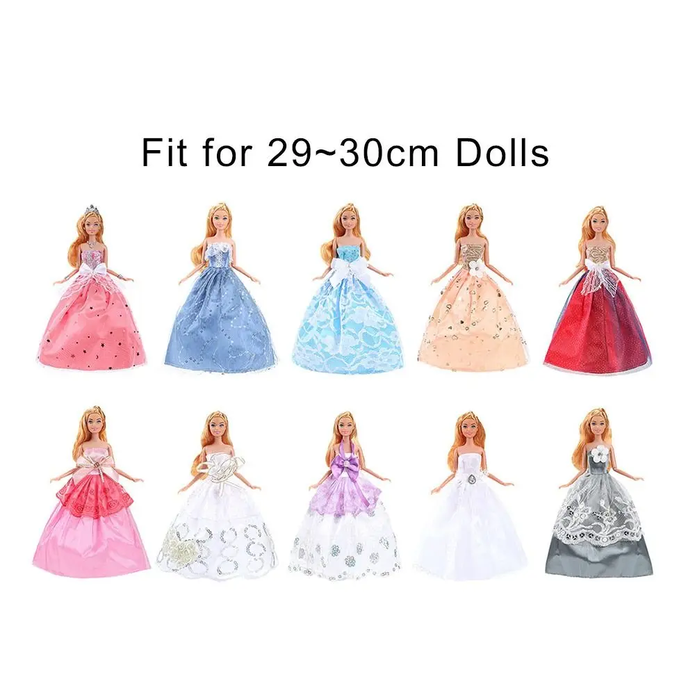 2024 neueste Puppe Hochzeit Kleid Mode Casual Wear Mädchen Kostüm Kleidung Handgemachte DIY Mädchen Geschenk 30 cm Puppe – Detail 1