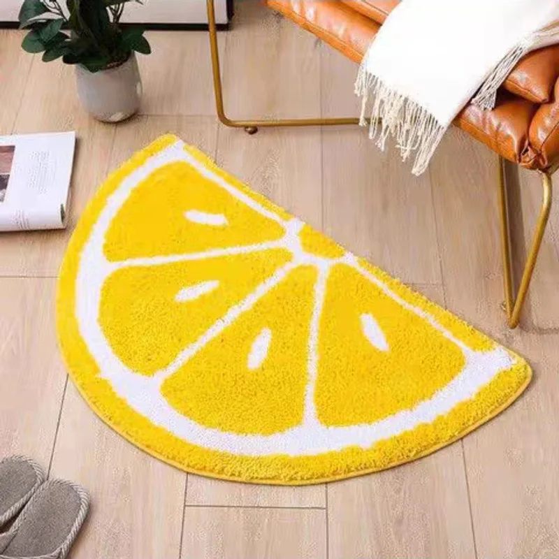 

Small Fresh Half Round Fruit Floor Mat rug