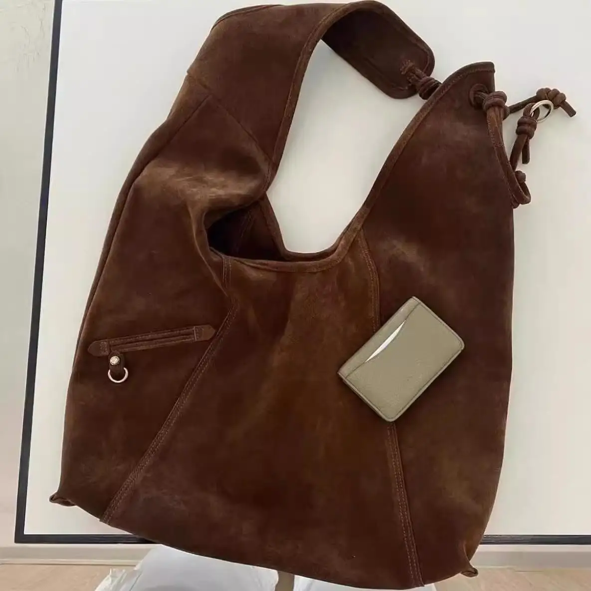 Suede Hasp 2025 High Quality Autumn Designer Tote Bag Solid Color High Beauty Fashion Handbag Soft Simple Fashion Shoulder Bag