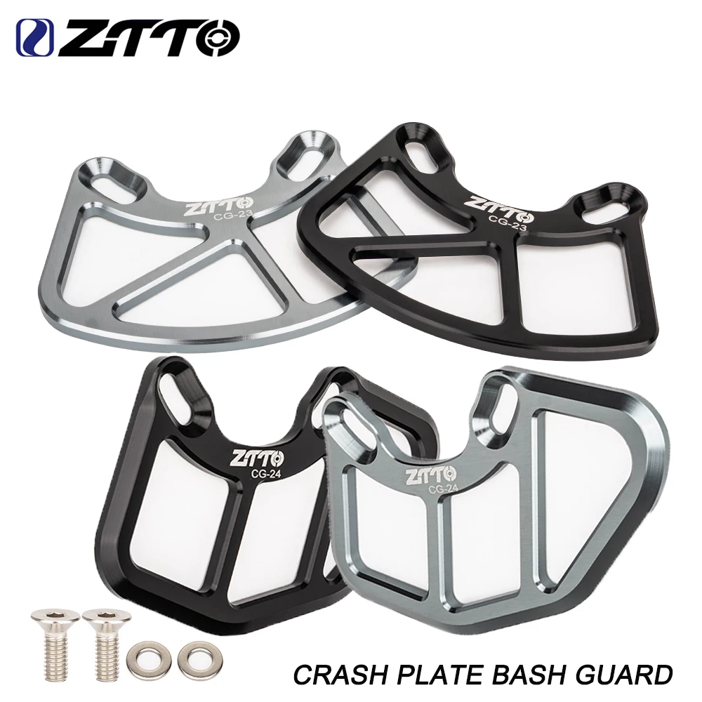 ZTTO Bicycle Chain Guide MTB Mountain Bike Crash Plate Bash Guard Chains Stabilizer Cycling Chainring Protector Plate AliExpress 18