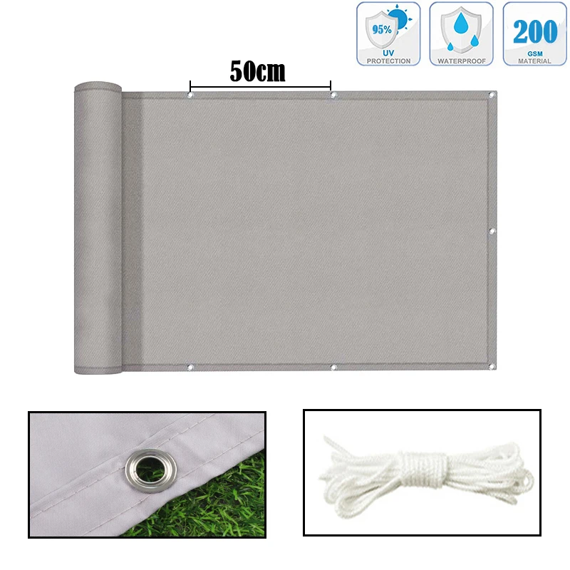 5 Colors Privacy Screen 220GSM Heavy Duty Fencing Mesh Balcony Terrace Privacy Screen Fence Cover for Wall Garden Yard Backyard