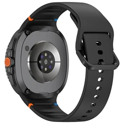 Luxury Silicone Band for Galaxy Watch - Premium Strap for Men and Women (Black)