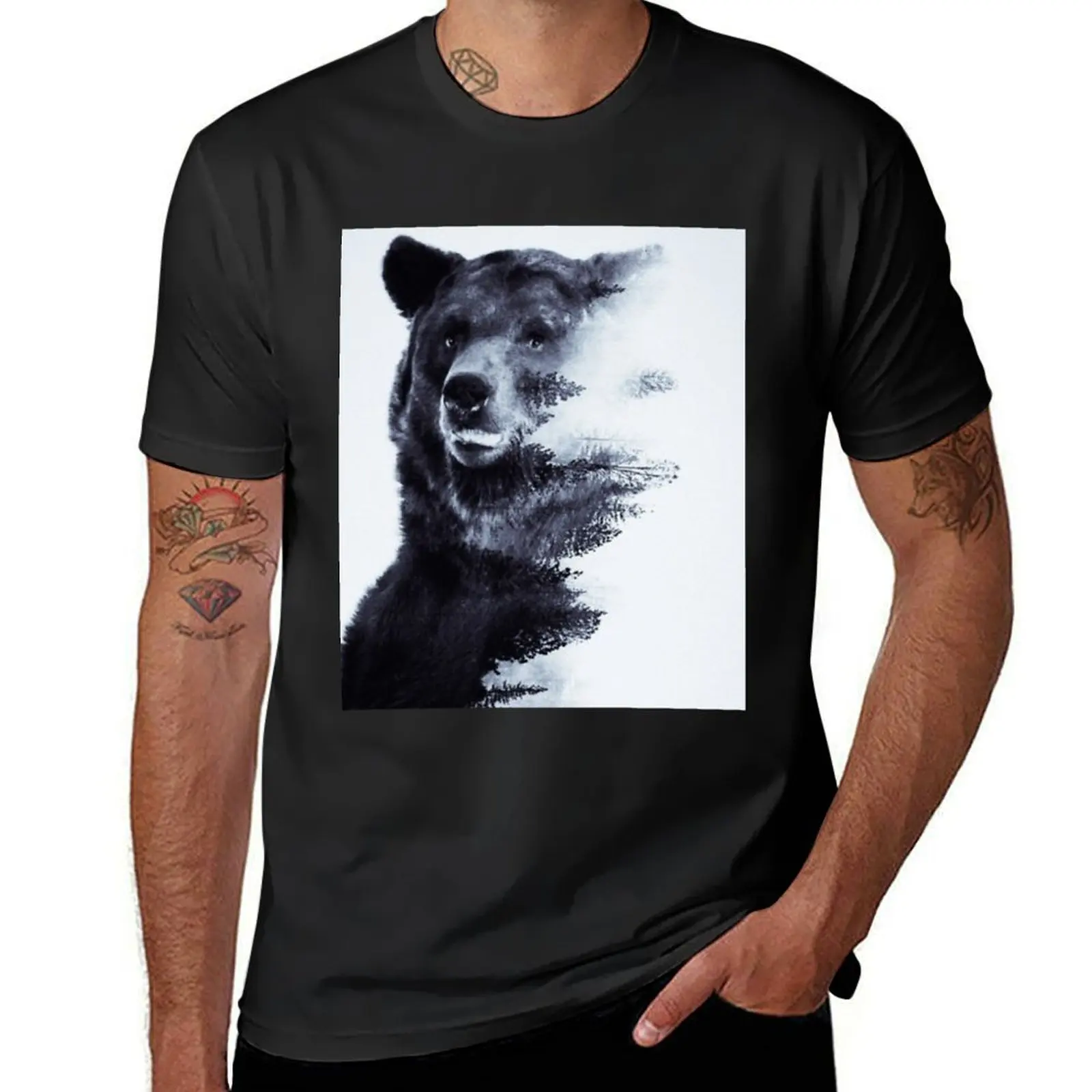 

Save our park.ours.animals.bear T-shirt blanks kawaii clothes mens t shirts pack