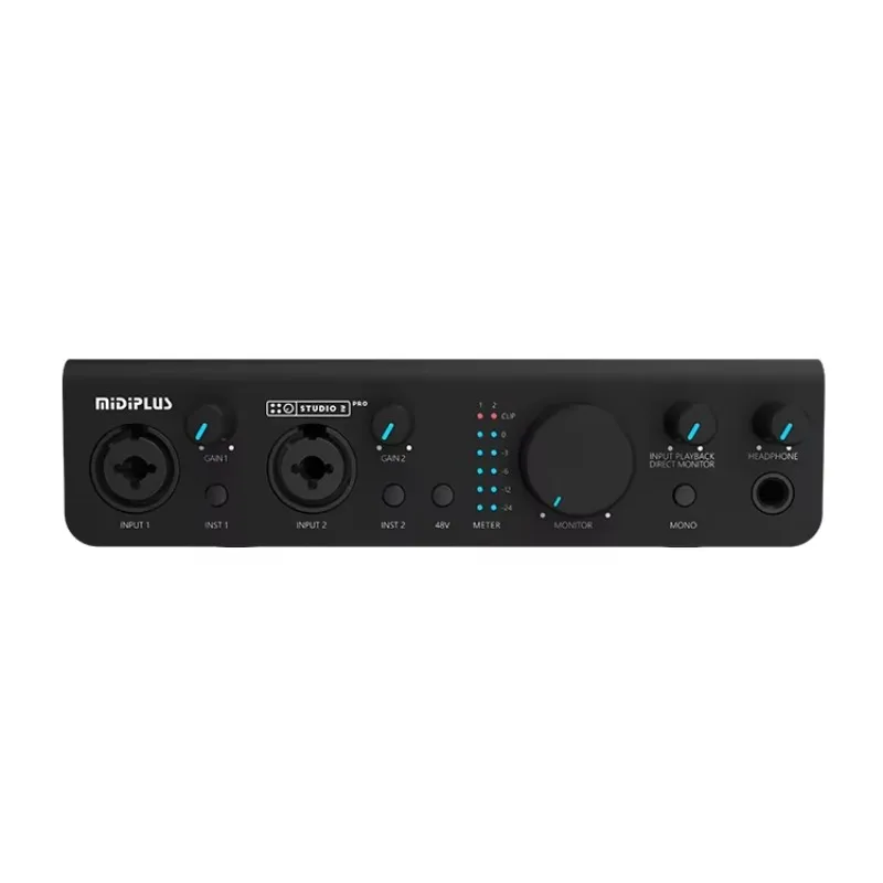 Studio 2 Pro OTG 전문 오디오 인터페이스 악기 액세서리 용 24bit 192kHz USB 녹음 사운드 카드
