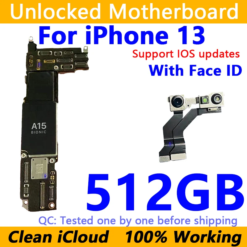 Unlocekd メインボード iphone 13 Pro Max マザーボードクリーン