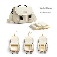 Women DSLR Camera Bag Micro Single Photography Bag Single Shoulder Camera Storage Bag for Fujifilm XS10 XT100 Sony - Image 4