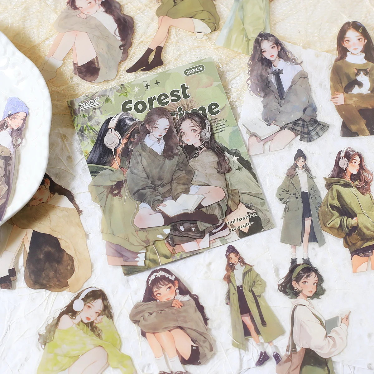 20 قطعة من ملصقات القصاصات الشفافة للحيوانات الألي...