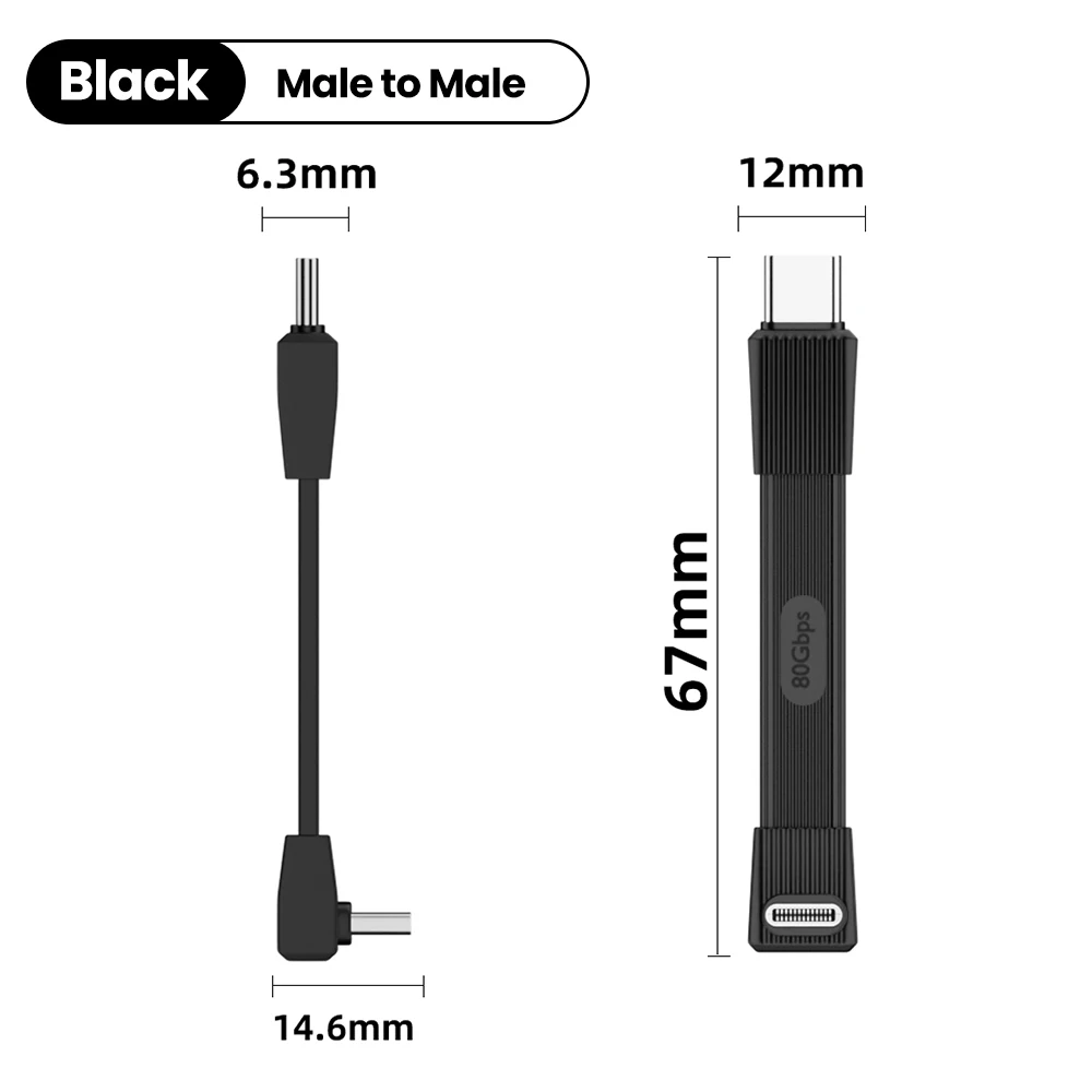 High-Speed USB C to USB C Cable - 80Gbps Data Transfer, 8K Video, 240W Power Delivery
