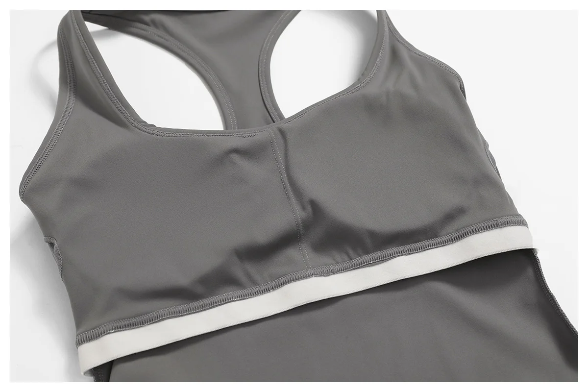 Yoga Sets Women Gym Clothes 2 piece Seamless Sports culottes Fitness Workout Sportswear Tennis Skirt Leggings Tank Shorts Suit