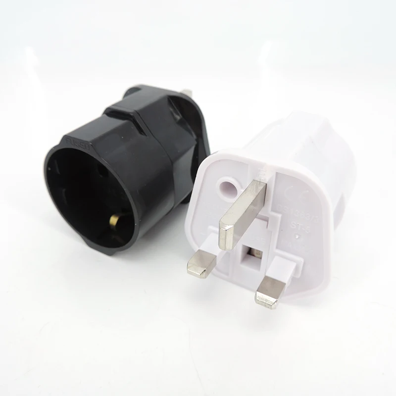 Universal 13A 250V Copper EU Korea Germany France Russia To HK UK Power Adapter Fused Plug Singapore Malaysia Converter Type G