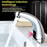 1PCS ปรับมุมก๊อกน้ําเครื่องปั่นครัวอัตโนมัติอินฟราเรดอ่างล้างจาน Water TAP Mount Touch Sensor Deck INDUCTIVE Bidet Torneira 3