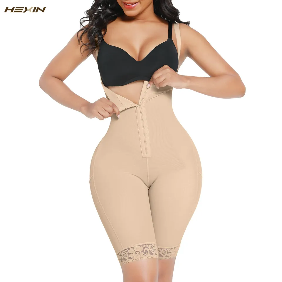 Fajas Colombianas Butt Lifter Women Body Shaper Slimming Underwear  Postpartum Shapewear Bodysuit Tummy Control Reduce Girdles