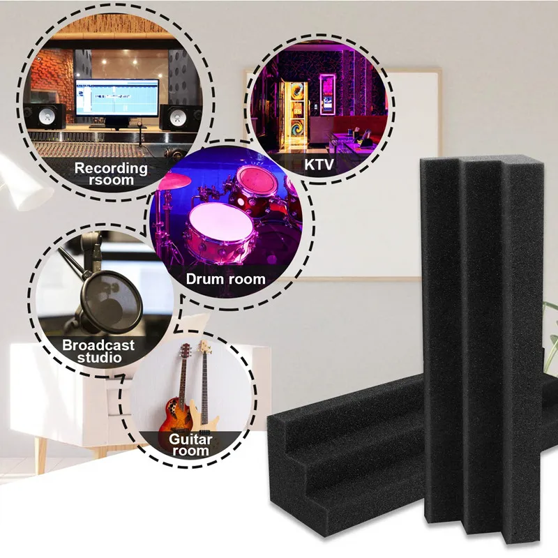 防音ベーストラップアコースティックフォーム、コーナーブロック