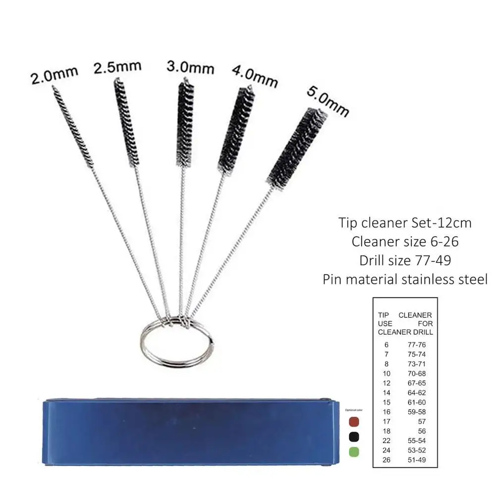 Welding Cutting Torch Nozzle Needles Kit Tip Files Cleaner Metal Reamers Soldering For Cleaning Gas Orifices Cleaning Brush