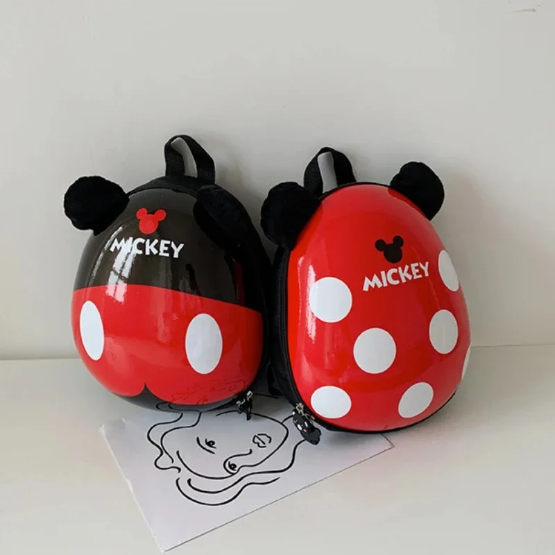 

Primary School Cartoon Mickey Backpack Hard Shell Kindergarten Children's Eggshell Cute Red Boys Girls Waterproof School Bag