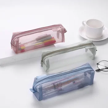 Transparent Mesh Pencil Case 1