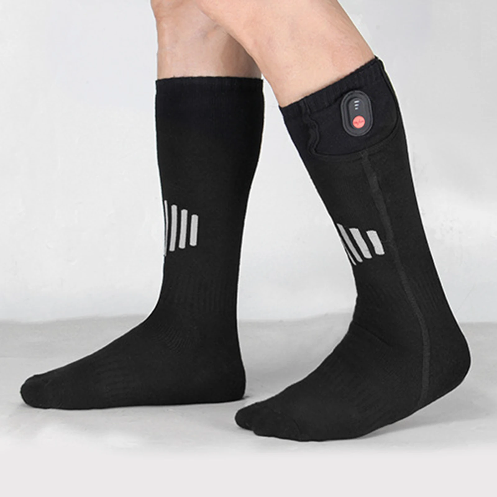 Winter Heated Socks Thermal Stretchy Stockings Unisex Heating Foot Warmer Electric Socks Warm Skiing 35 to 55&deg;C No Battery