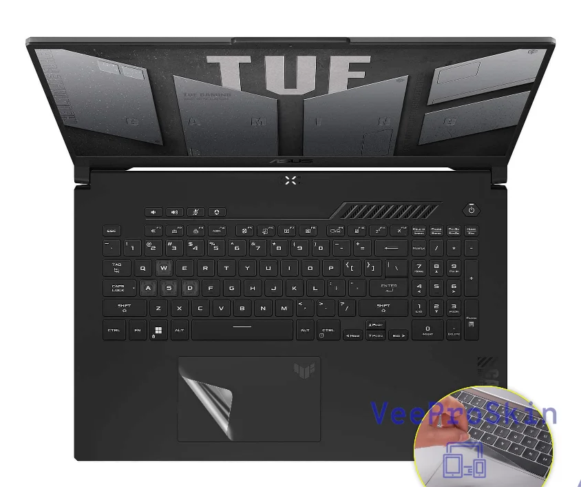 ASUS TUF Gaming Touchpad Protector For ASUS TUF Gaming A17 FA707RW FA707RC FA707 RM RR XV XI R Sticker Protector Matte Touchpad Protective TOUCH PAD FILM