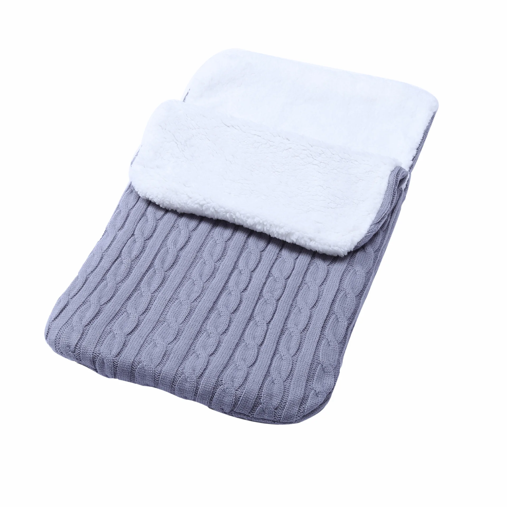 

Baby Blanket For Bedding Stroller Super Soft Warm Sleeping Bag Thickened Knitted Thermal Sleeping Bag Newborn 0-12 Months